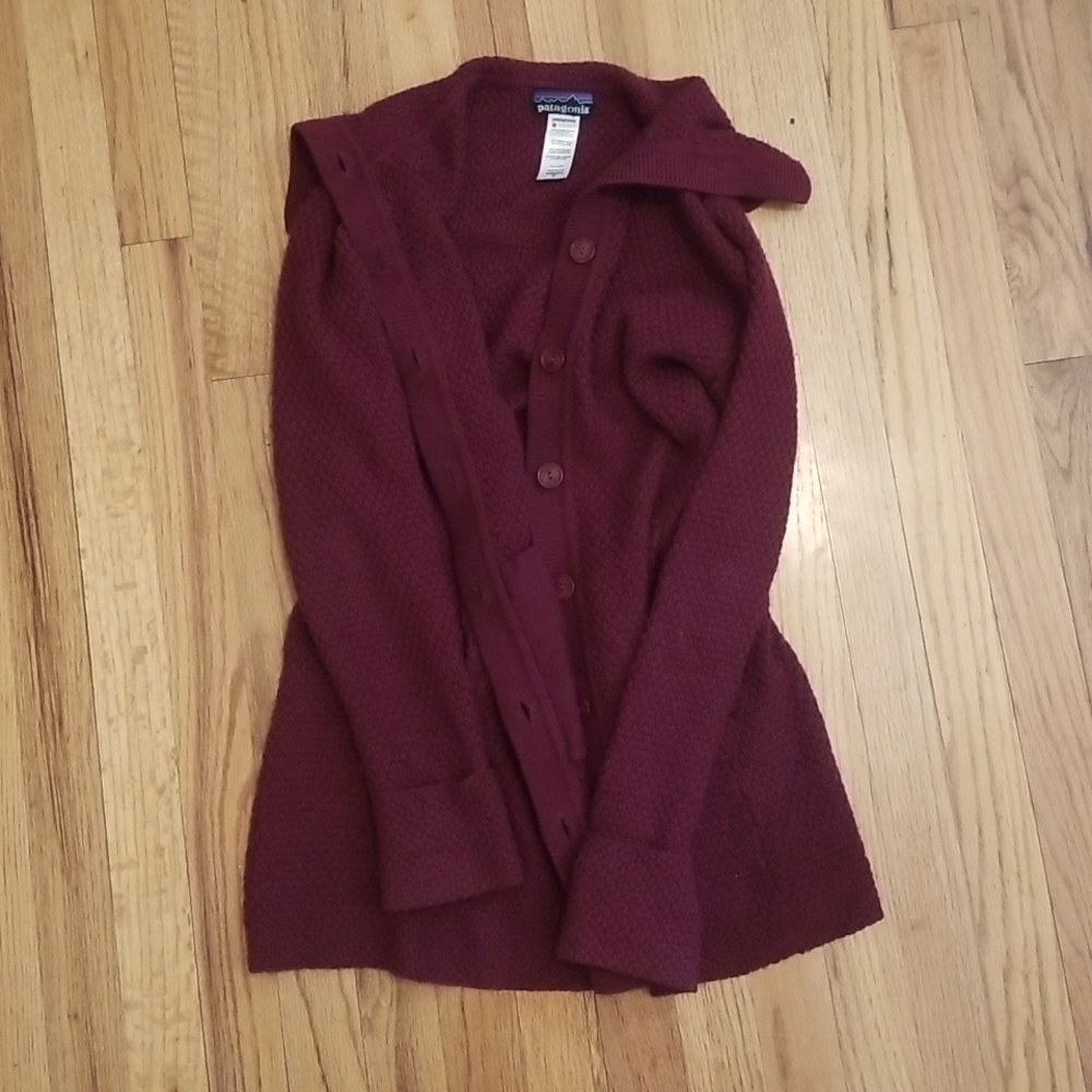Patagonia cowl neck cardigan